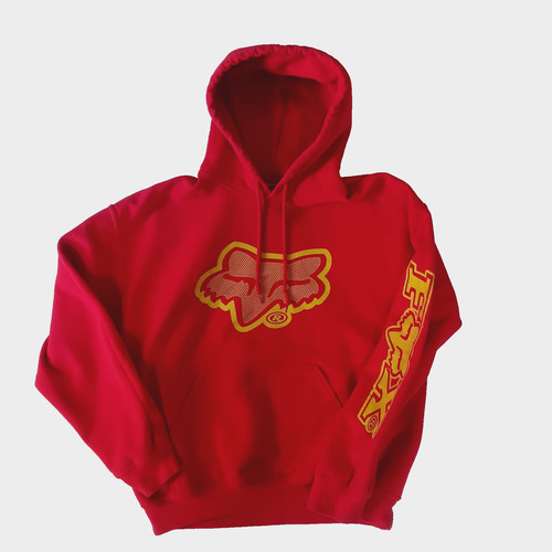 Vtg fox racing hoodie - racing, y2k