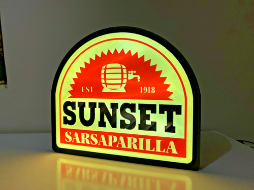 Sunset sarsaparilla led - 10”,
