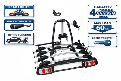 Tow bar bike - for, 4