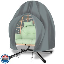 Funshot Patio Egg Chair Cover Waterproof, Double Egg Chair Cover,