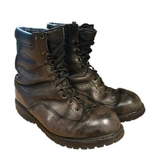 Matterhorn Black Leather Boots Combat Goretex UK 9.5 Safety USA 10.5 Vibram work