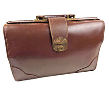 VINTAGE TAN LEATHER BRIEFCASE