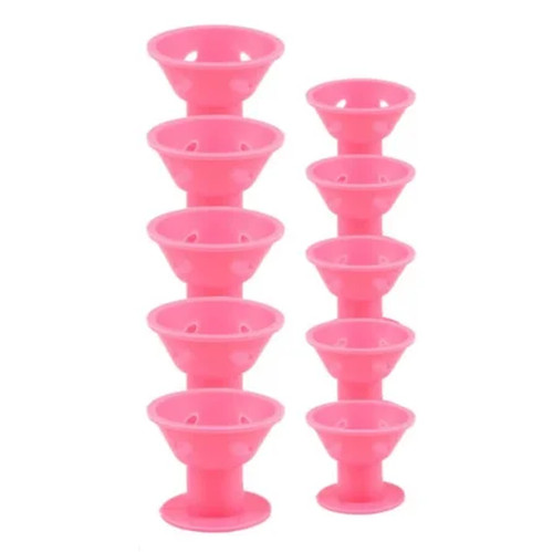 10pcs heatless hair curlers - 10pcs,