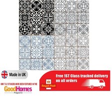 Traditional tile transfers stickers wall Vintage Victorian Moroccan retro mosaic