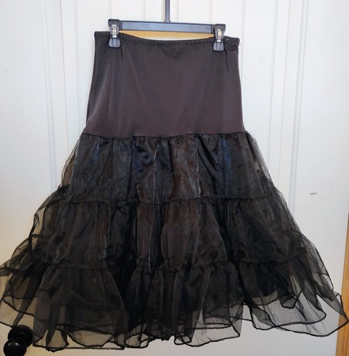 Black tulle petticoat - tulle,