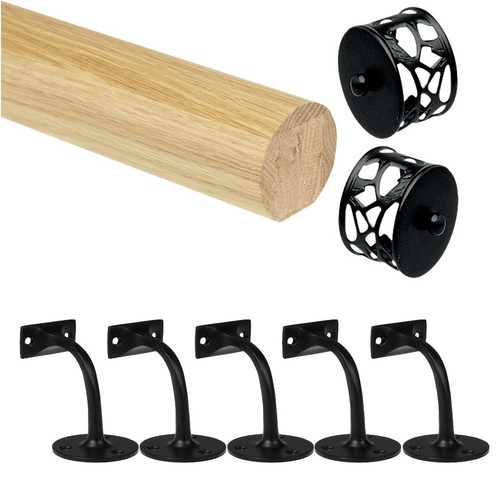 Oak round mopstick handrail - mopstick,