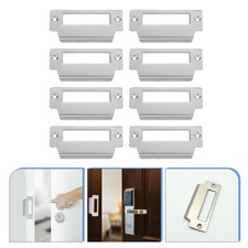 8 Pcs Guide Lock Door Latch Plate Striker Plates for Interior Doors Guard