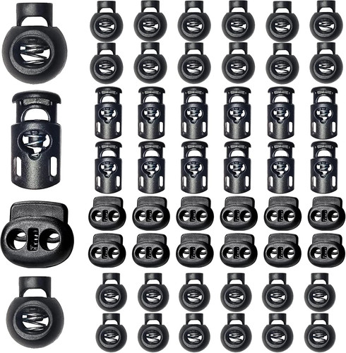 Plastic cord locks - (48pcs),
