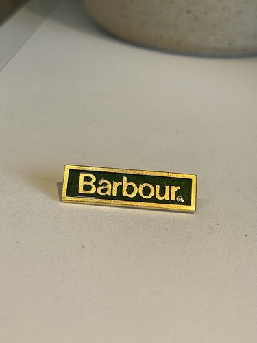 Barbour enamel green and - green, gold
