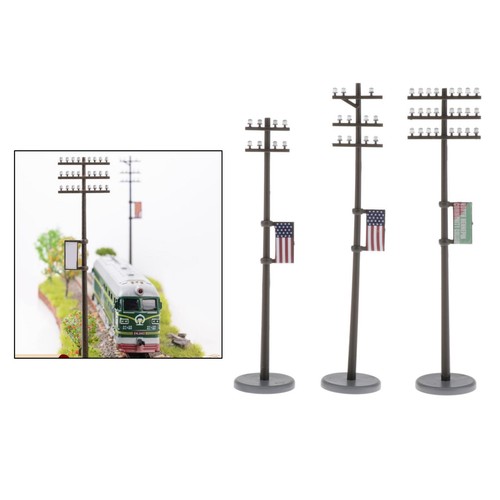 Plastic telephone poles - o,