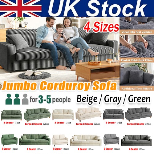 Seater corduroy sofa jumbo - corduroy,