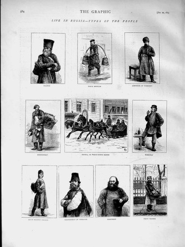Original old antique print - original,