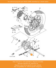 YAMAHA Oil Seal, 93102-25081