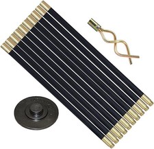 12 Piece Drain Rods Set 9m