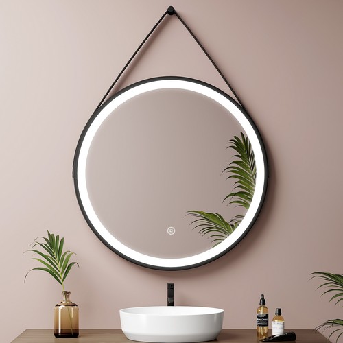 Emke round bathroom mirror - round,
