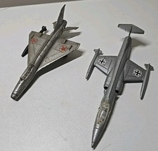 Vintage Lintoy Super Metal Plane Starfighter Aircraft Military Bundle Jet