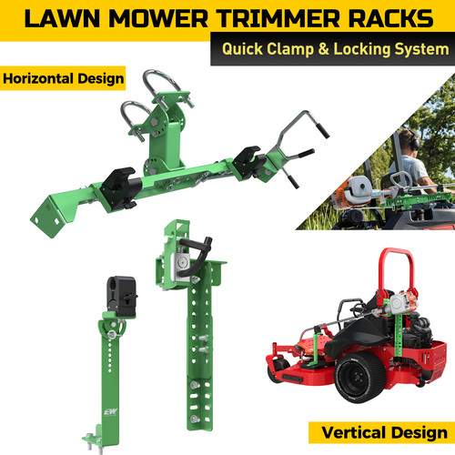 Lawn mower trimmer rack - rack, weed