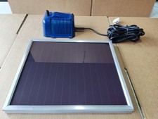 Solar Panel Outdoors with Water Pump, Electric Fence