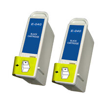 2 Black Ink Cartridge For Epson Stylus C62 CX3200