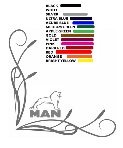 Man truck window - man, decals