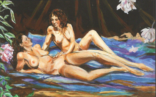 Two nudes painted - nudes, ireland
