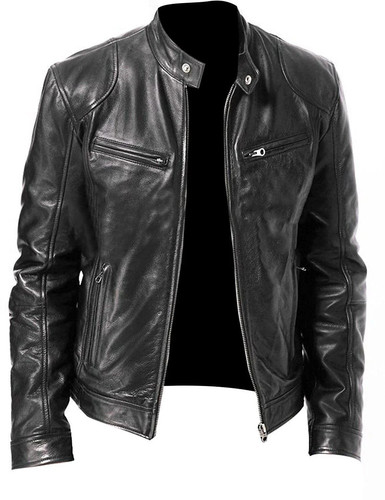 Cafe racer biker leather - "cafe,