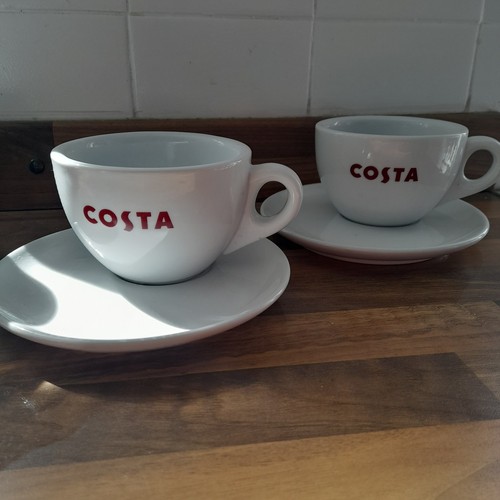 Costa coffee cups and saucers - coffee,