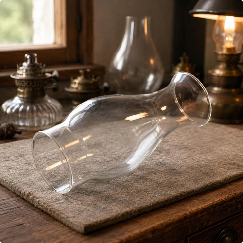 Oil lamp glass - glass, shade