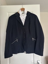 Pikeur Women's Navy Blue Show Jacket Size 44 With White Diamanté Stock