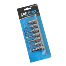 US PRO 3/8" Hex Allen Bit Key Sockets Ball End Socket Set Ratchet Tool Bergen