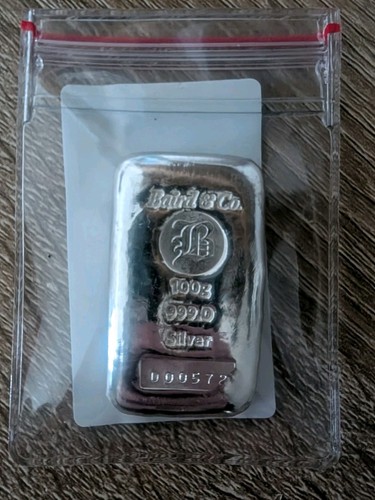 100g silver cast bullion - silver,