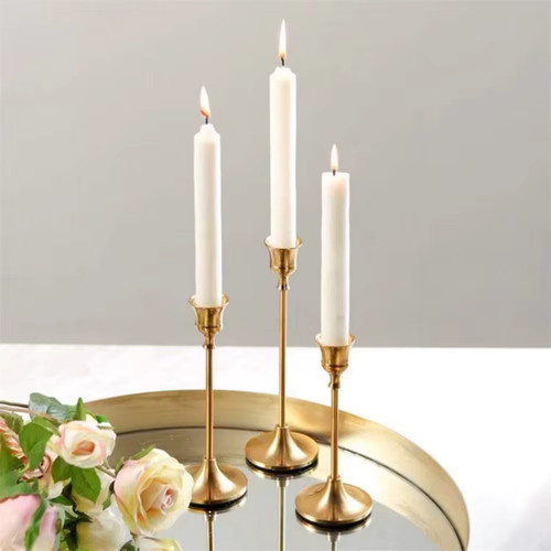 Set vintage metal candle - set,