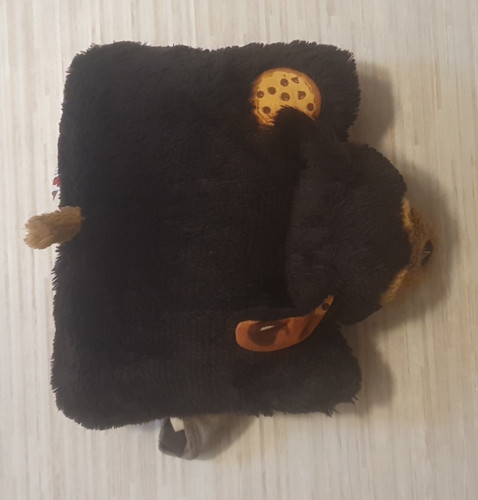Pillow pets black dog - black,