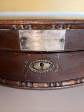 Edwardian Mahogany Half Moon