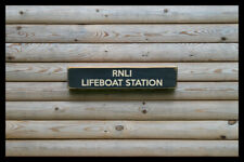 RNLI LIFEBOATS vintage style solid wood sign Wall Plaque antique old