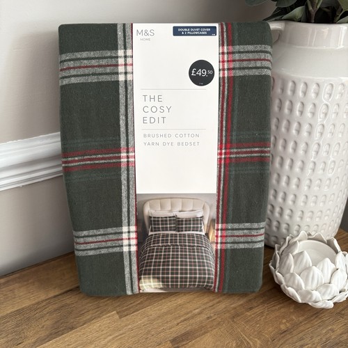 Home green plaid - m&s,
