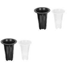  2 Pack Orchid Pots with Holes Plastic for Plants Flower Tall Planter