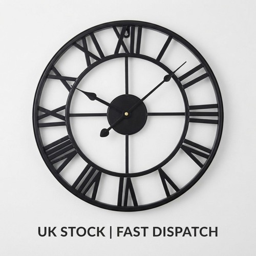 Large roman numeral wall clock - roman,
