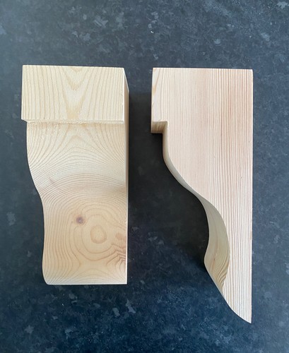 Wooden corbels pair - wooden,