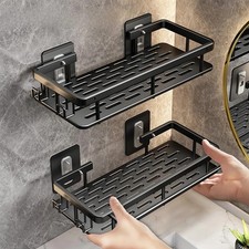 2pcs drill bathroom shelf - 2pcs,