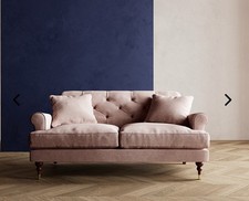 Swoon Sidbury 2 Seater Sofa In Blush House Weave Fabric RRP £1679