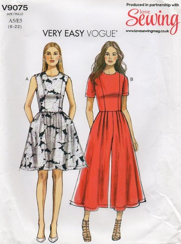 Vogue sewing pattern 9075 very - pattern,