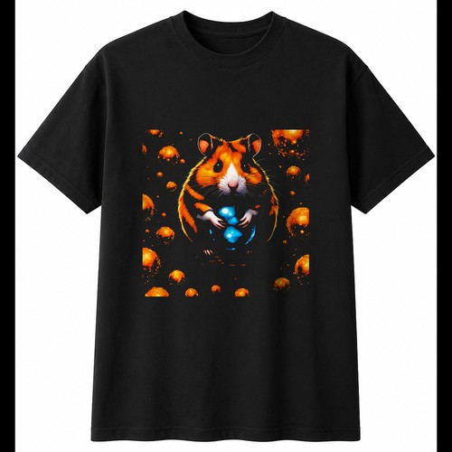 Syrian hamster glowing - syrian,