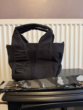 black DKNY Hadlee Logo Tote