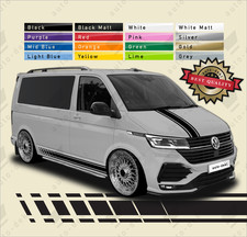 SIDE STRIPES BONNET STICKERS For VW T4 T5 T6 TRANSPORTER SWB DECALS CAMPER VAN