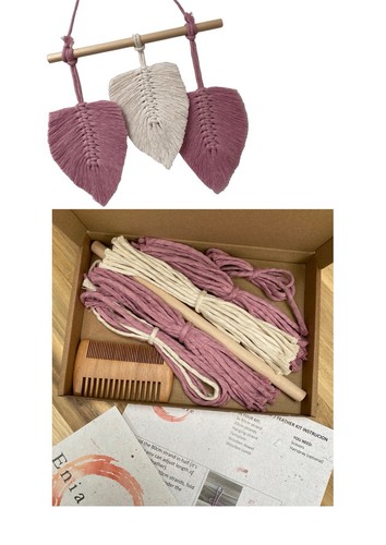 Macrame leaf wall hanging diy - wall,
