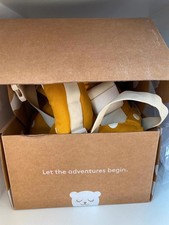 BNIB Tula Preschool Carrier Play Yellow Mustard Hearts Autumn Cotton