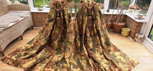 Silk blend interlined curtains - blend,