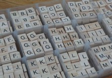 Wooden Letter Tiles  Ideal for Framing Chose your own Pick & Mix Scrabble Style