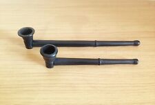 Long Natural Wood Slim Carved Straight Wooden Classic Smoking Tobacco Pipe